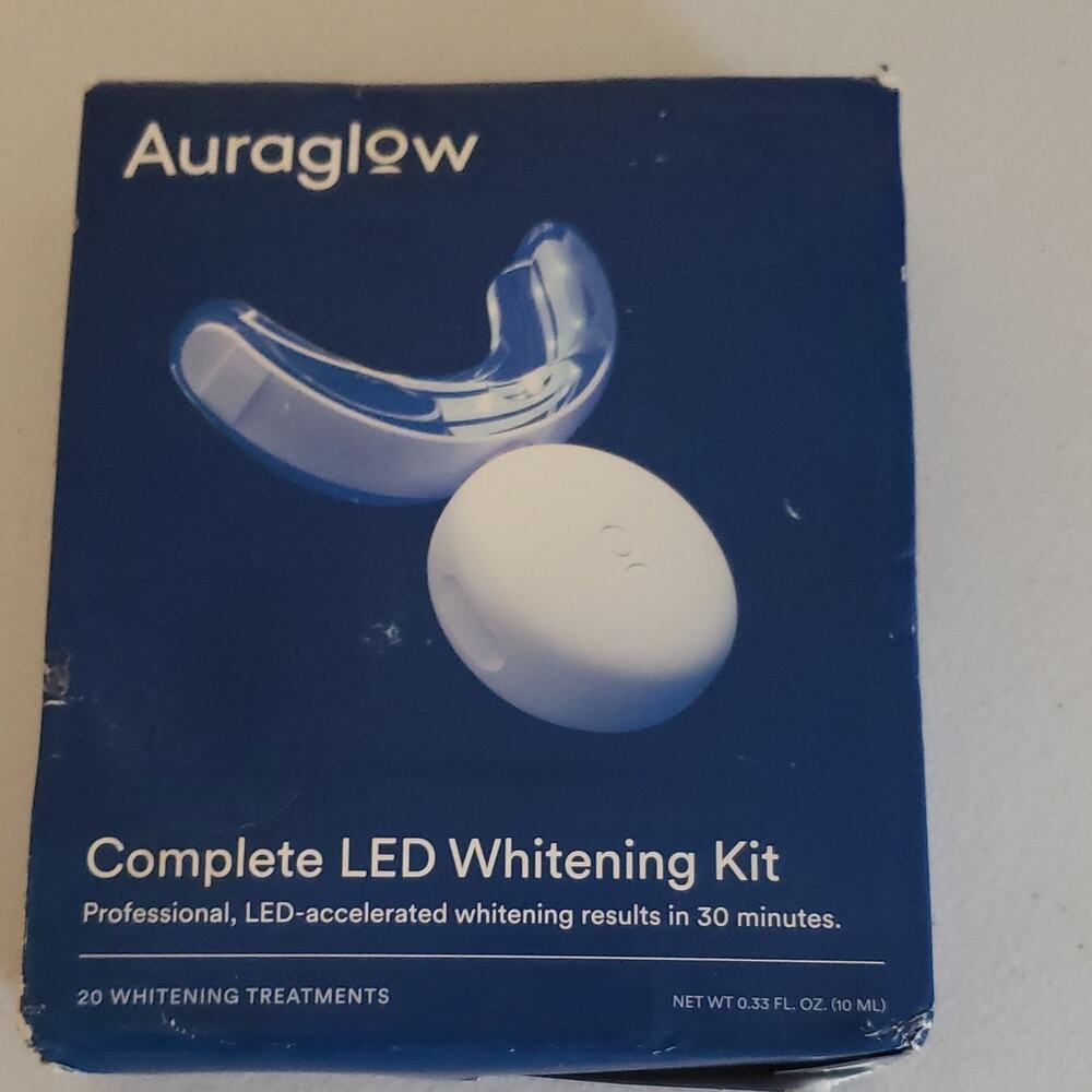 Auraglow Complete LED Whitening Kit 20 Whitening Treatments